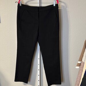 Amanda + Chelsea Black Cropped Ankle Pants Women's Size 10 Tailored Dress Career